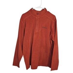 Columbia Fleece Pullover Unisex Quarter Zip Long Sleeve Jacket Activewear